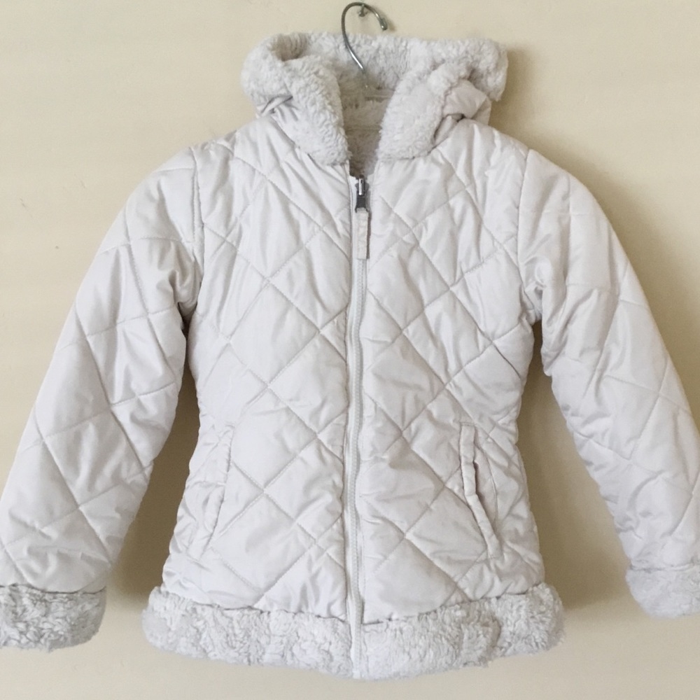 Hawke & Co Girls Jacket Reversible Cream Size 6X